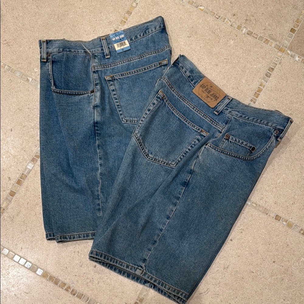 Gap blue jeans short set